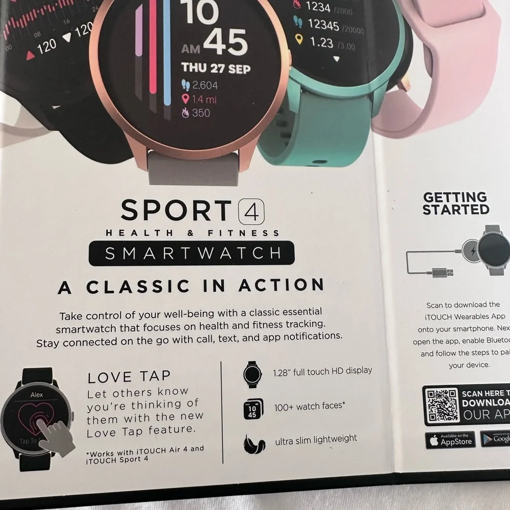 iTouch Sport 4 Smartwatch - Silver